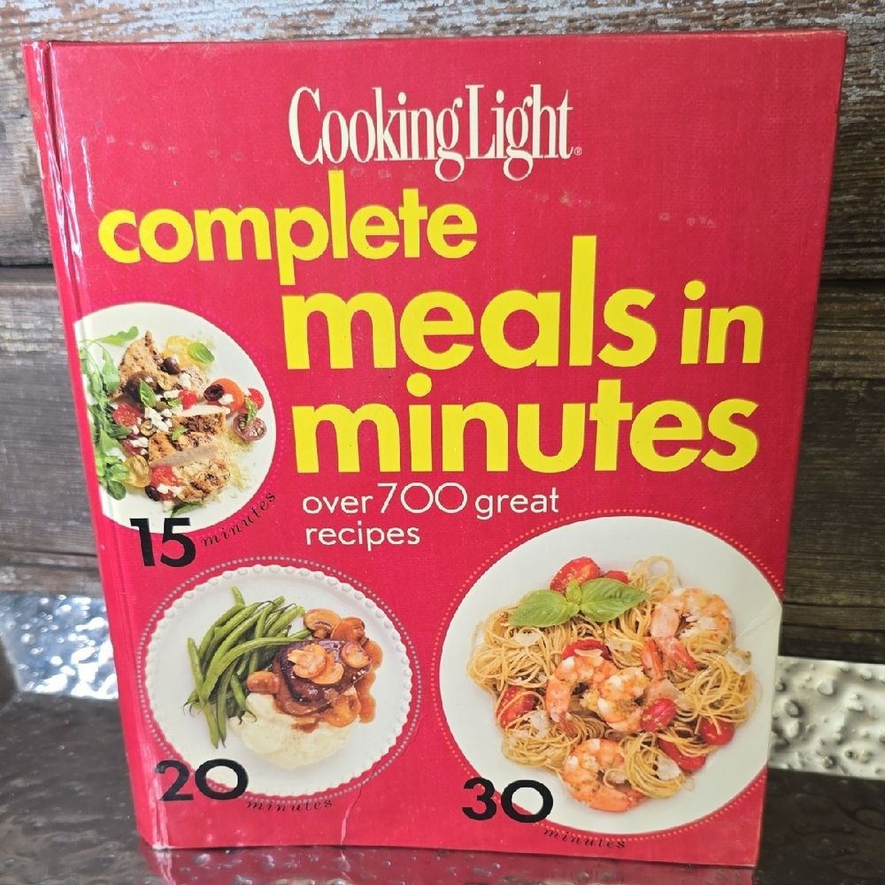Cooking Light Complete Meals in Minutes - Red Hardcover Cookbook